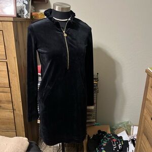Lilly Pulitzer Velour zip up dress Medium